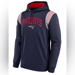 NWT Nike New England Patriots Therma-FIT Navy Pullover Hoodie Men’s Small